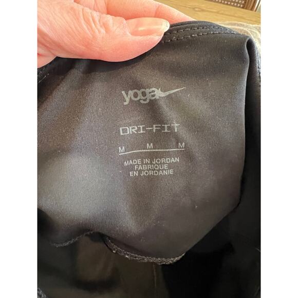 Nike Yoga Training Tights Black Metallic Rose Gold M - Picture 6 of 7